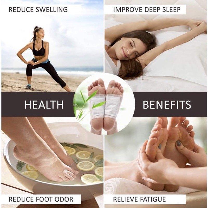 Kinoki Foot Pads – Overnight Foot Care (10 Pads) ⭐ (Recommended)